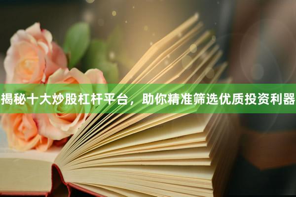 揭秘十大炒股杠杆平台，助你精准筛选优质投资利器