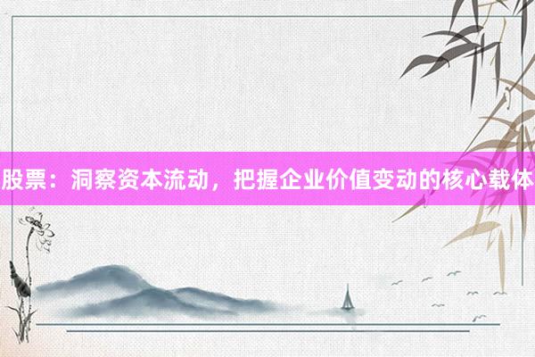 股票：洞察资本流动，把握企业价值变动的核心载体