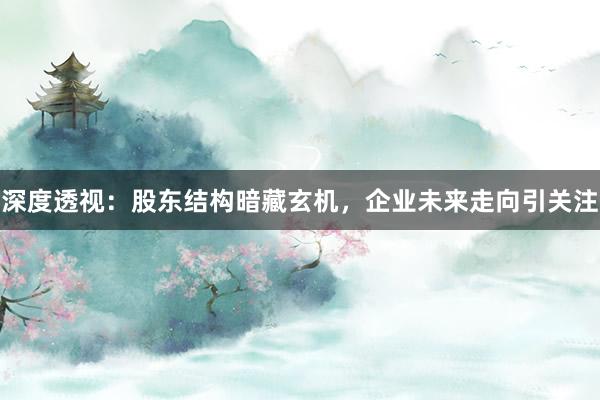 深度透视:股东结构暗藏玄机,企业未来走向引关注