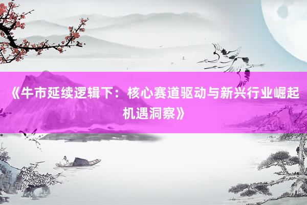 《牛市延续逻辑下：核心赛道驱动与新兴行业崛起机遇洞察》